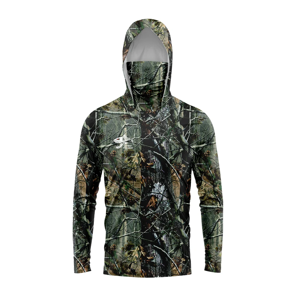 Fishing Mask Sun Protection - Men Camo Sun Protection Fishing Hoodie,