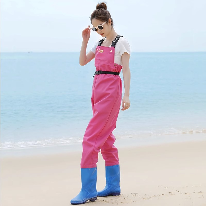 Fishing Rain Suit - Ladies Half-Body Waders Beach Rain Boots