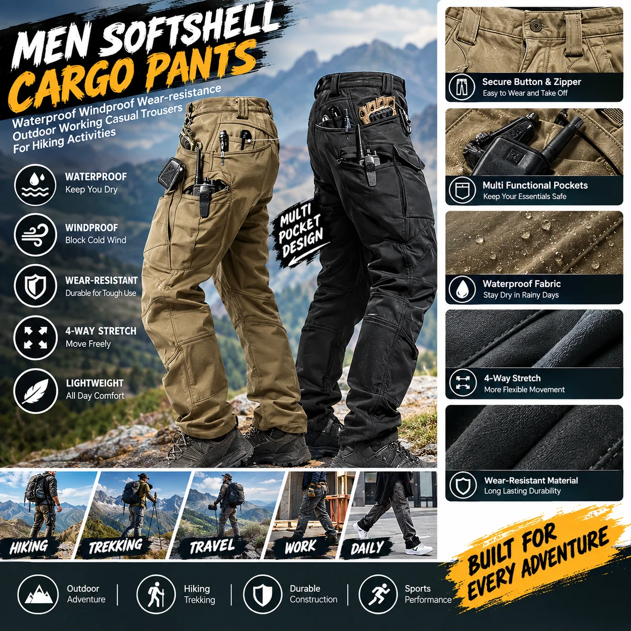 2026 Men Winter Waterproof Cli - Fishing Pants Waterproof recension och pris