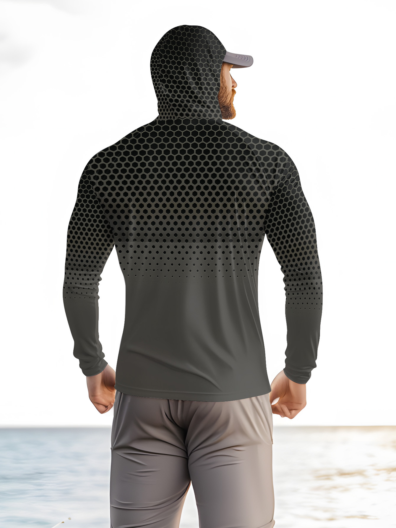 Men Summer Fishing Hoodie With - Fishing Mask Sun Protection recension och pris