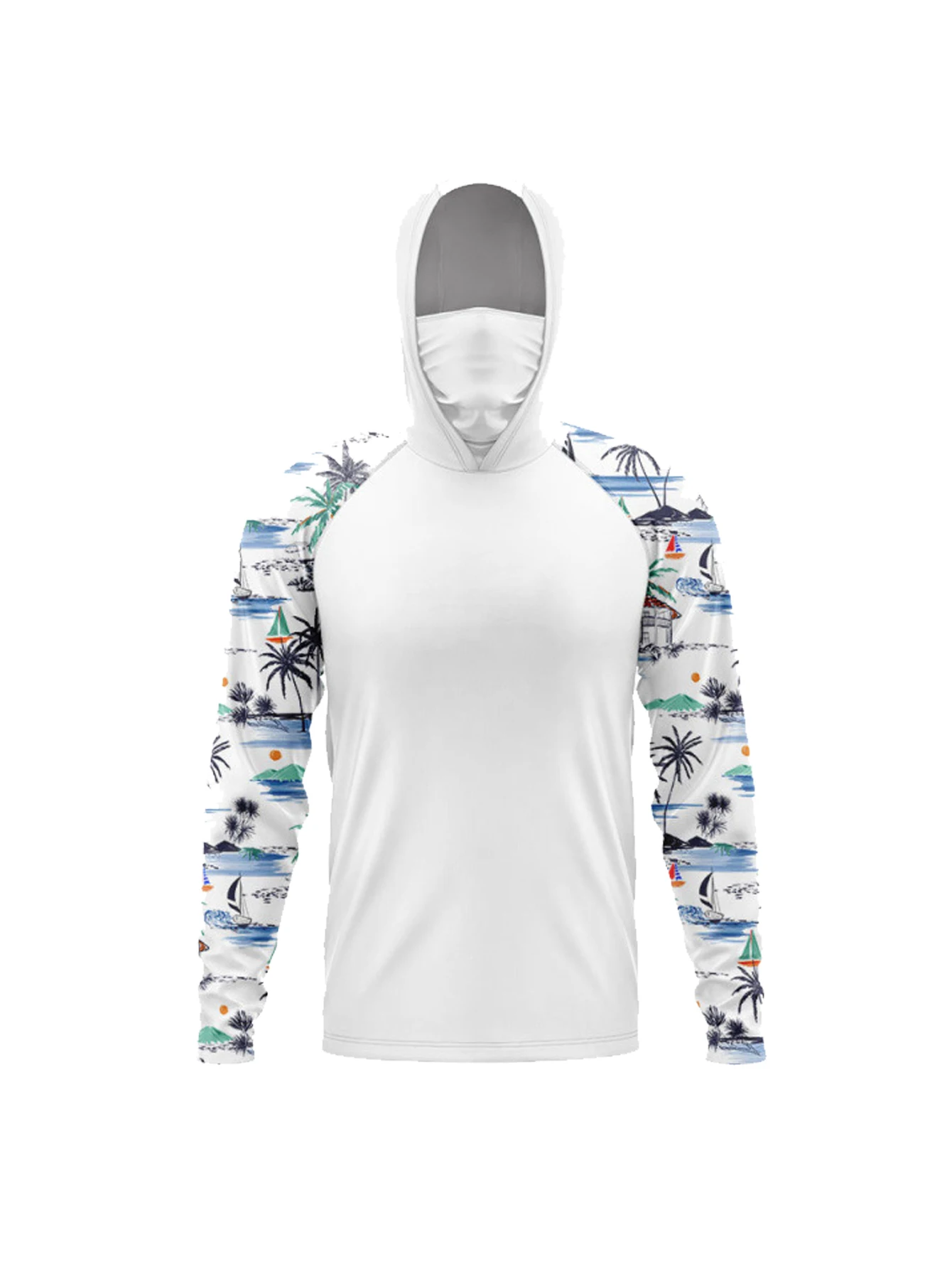 Men's Fishing Hooded Long Slee - Fishing Mask Sun Protection recension och pris