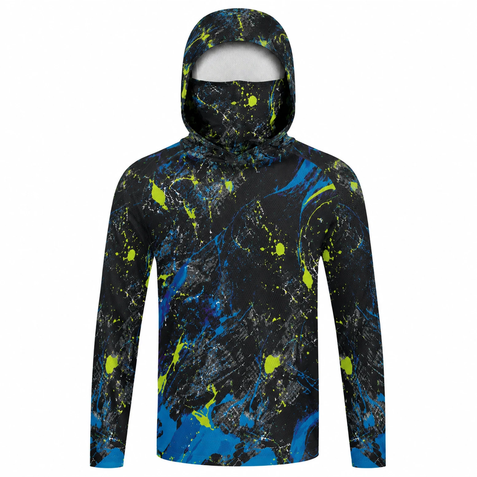 Men Hooded Fishing Shirt Long  - Fishing Mask Sun Protection recension och pris