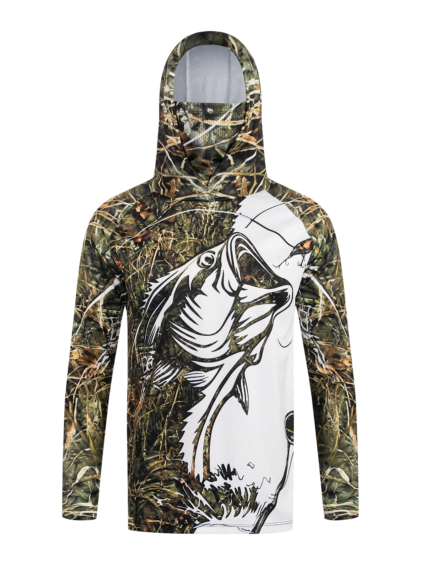 Men Hooded Fishing Shirt Long  - Fishing Mask Sun Protection recension och pris