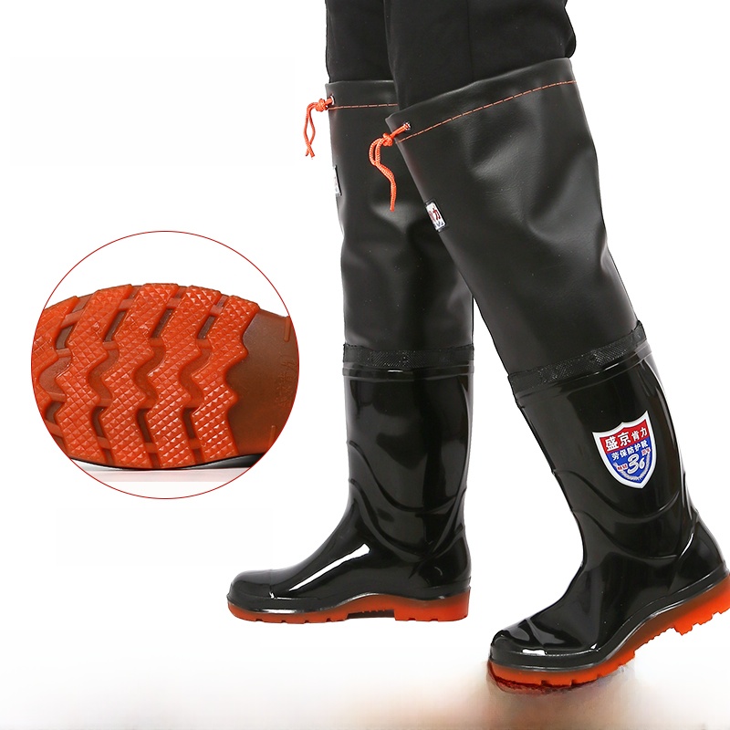 Thickened Over-Knee Rain Boots - Fishing Rain Suit recension och pris