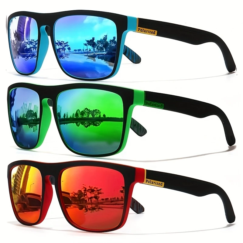 1/3PCS Vintage Square High End - Fishing Sunglasses Polarized recension och pris